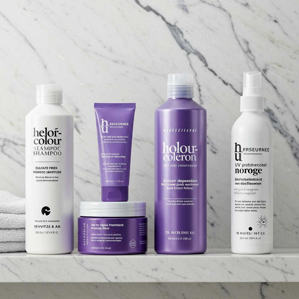 Shelf Of Professional Color Care Products