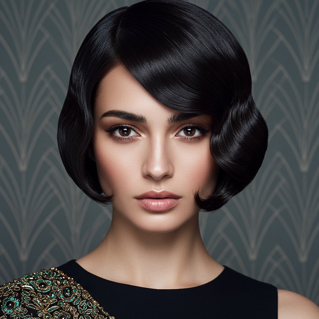 Modern 1920S Finger Wave Bob