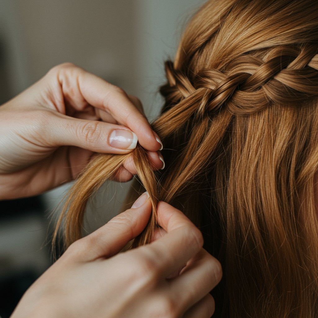 Creating-Waterfall-Braid-Process-Shot