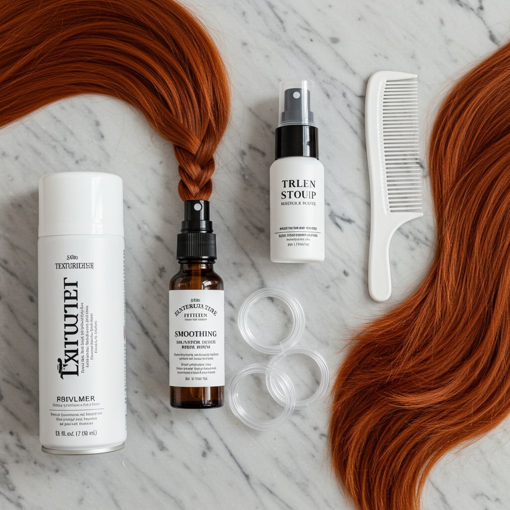 Hair-Prep-For-Braiding-Flatlay
