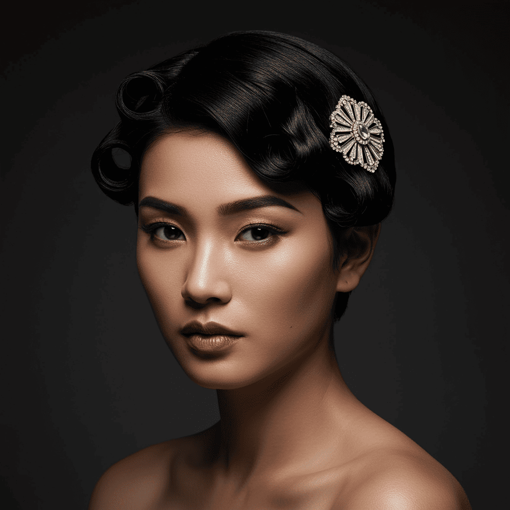 Asymmetric Pin Curls