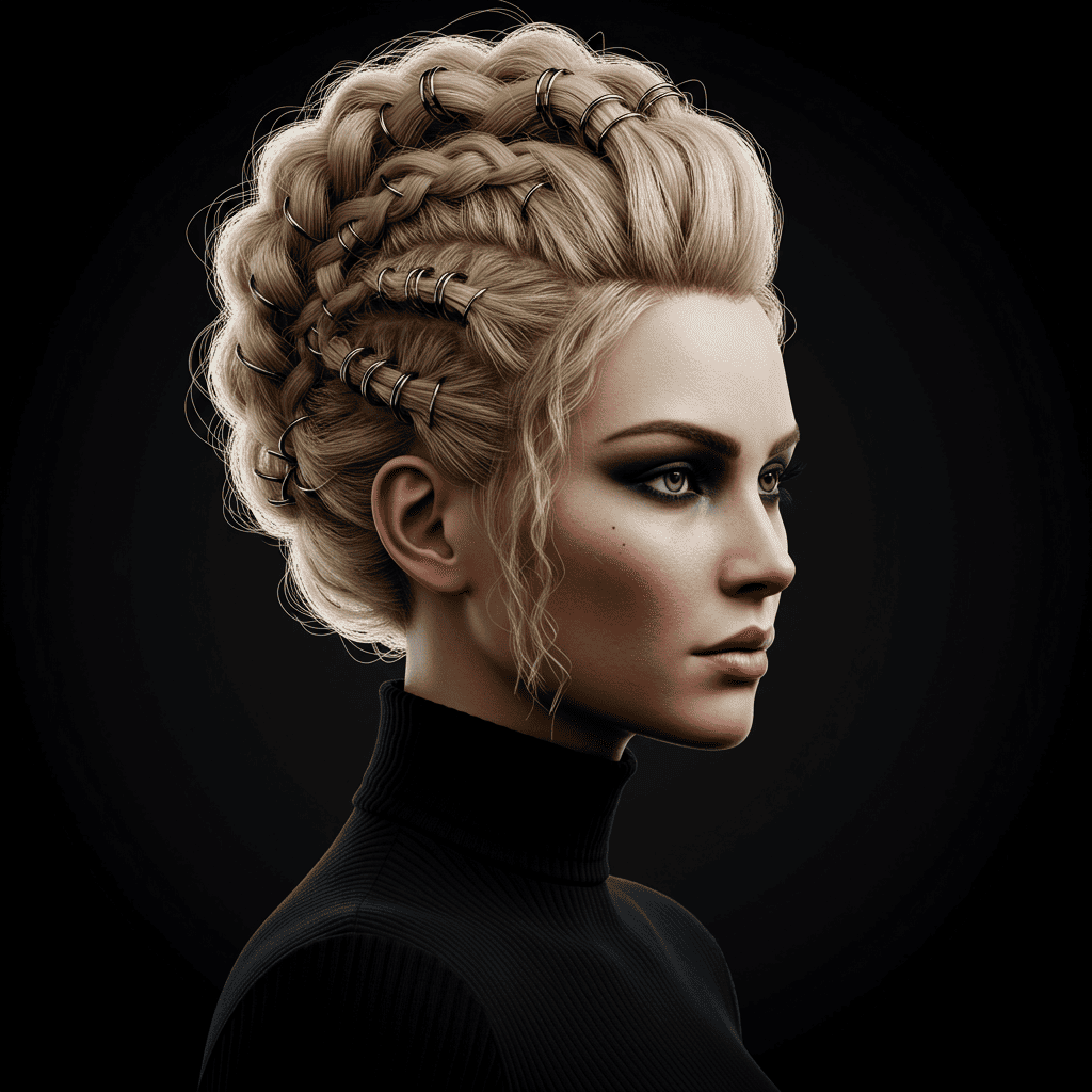 Braided Mohawk Style