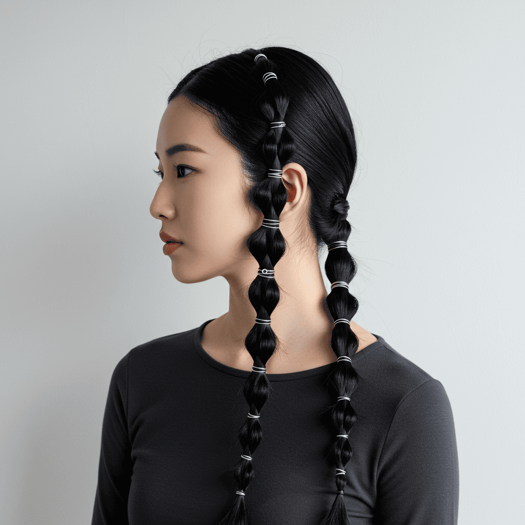 Sleek Bubble Braid