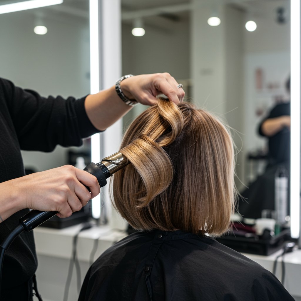 Stylist-Creating-Waves-On-Bob