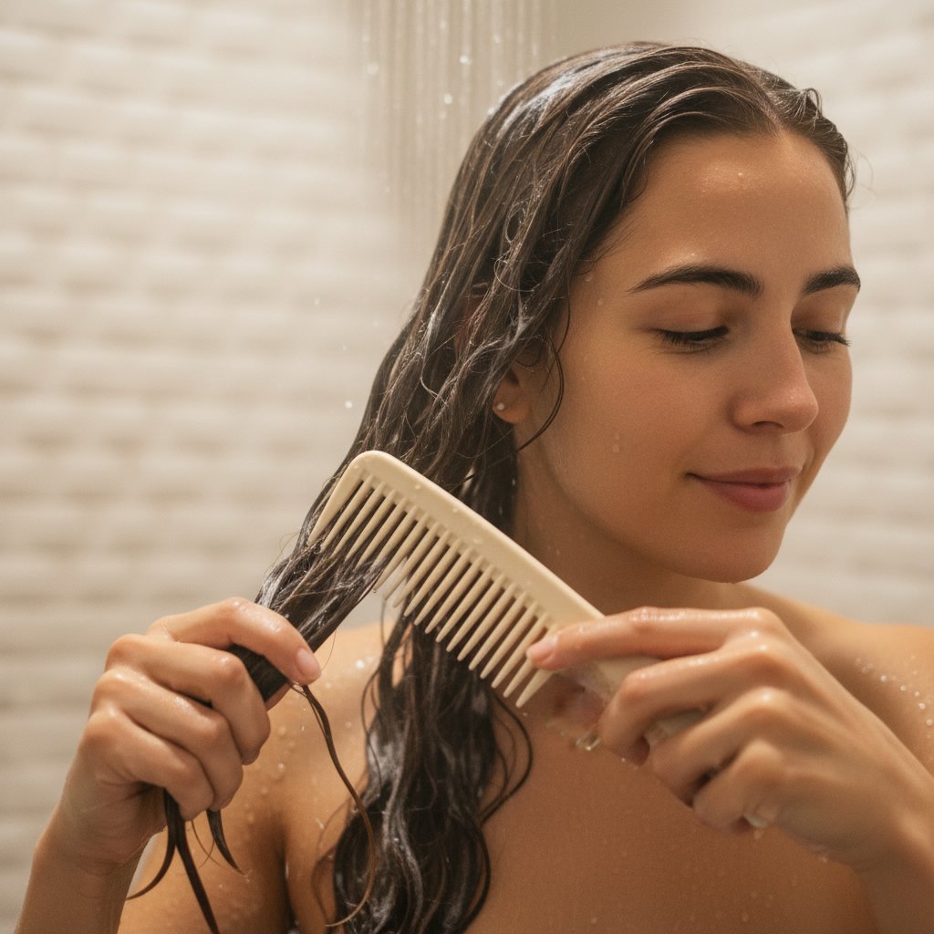Effortless Shower Combing