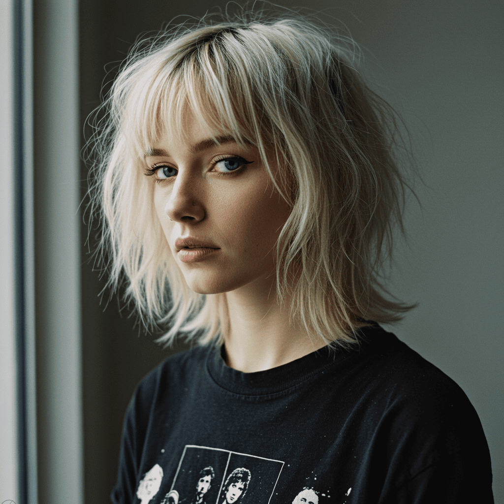 Classic Blonde Wolf Cut