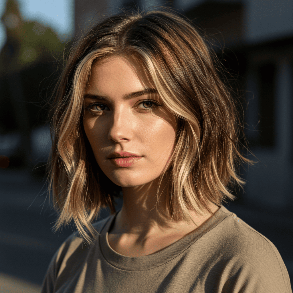 Dimensional Highlighted Wolf Cut