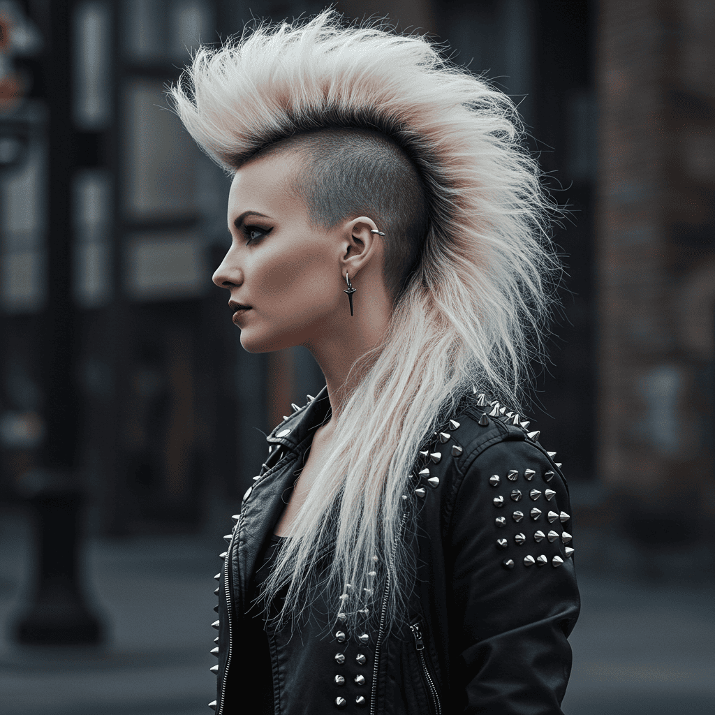 Mohawk-Inspired Wolf Cut