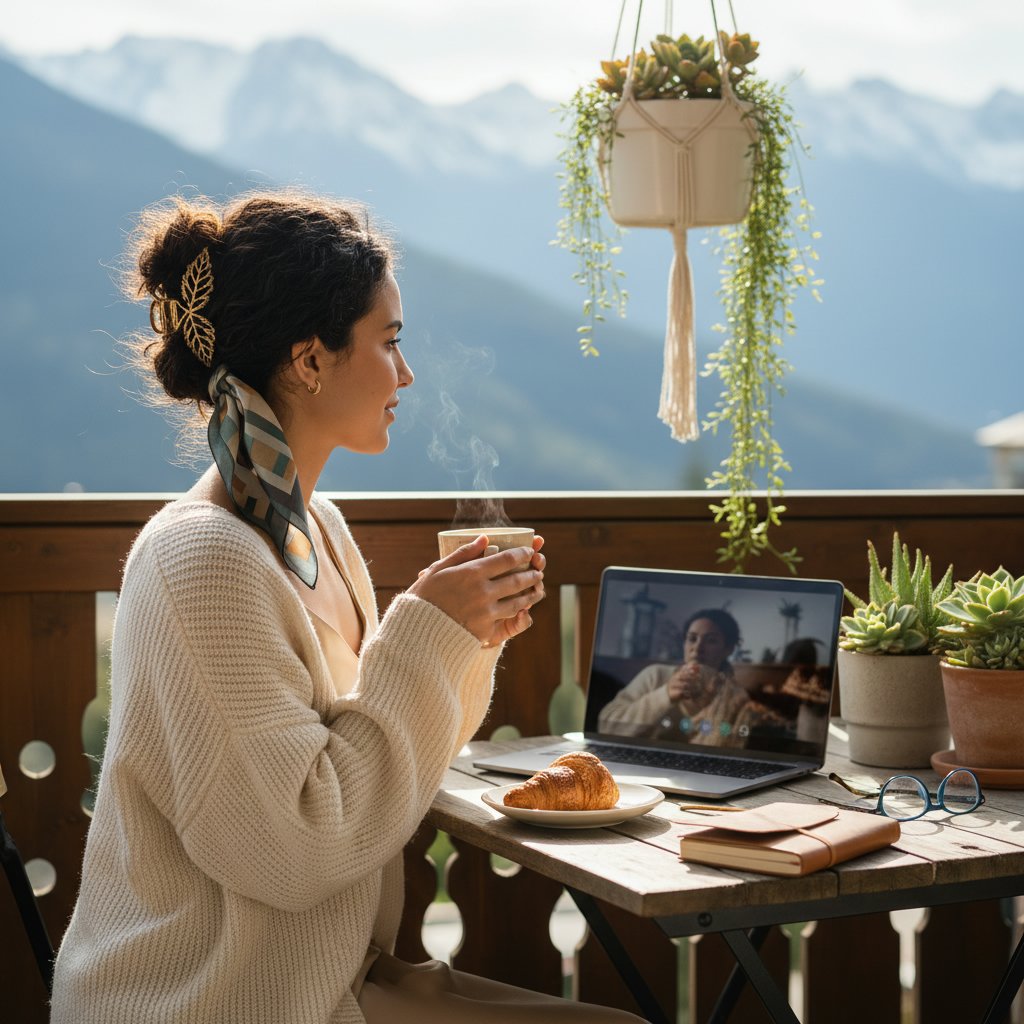 Loose Bun with Accessories