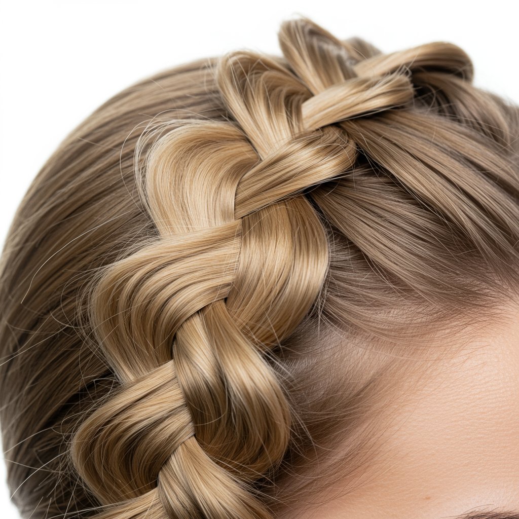 Close-Up-Of-Classic-Dutch-Braid