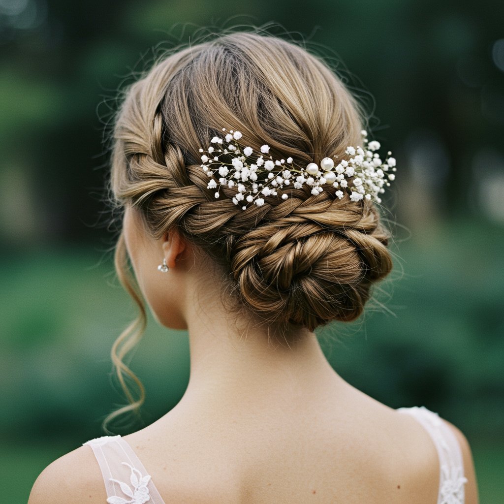 Elegant-Braided-Updo-For-Wedding