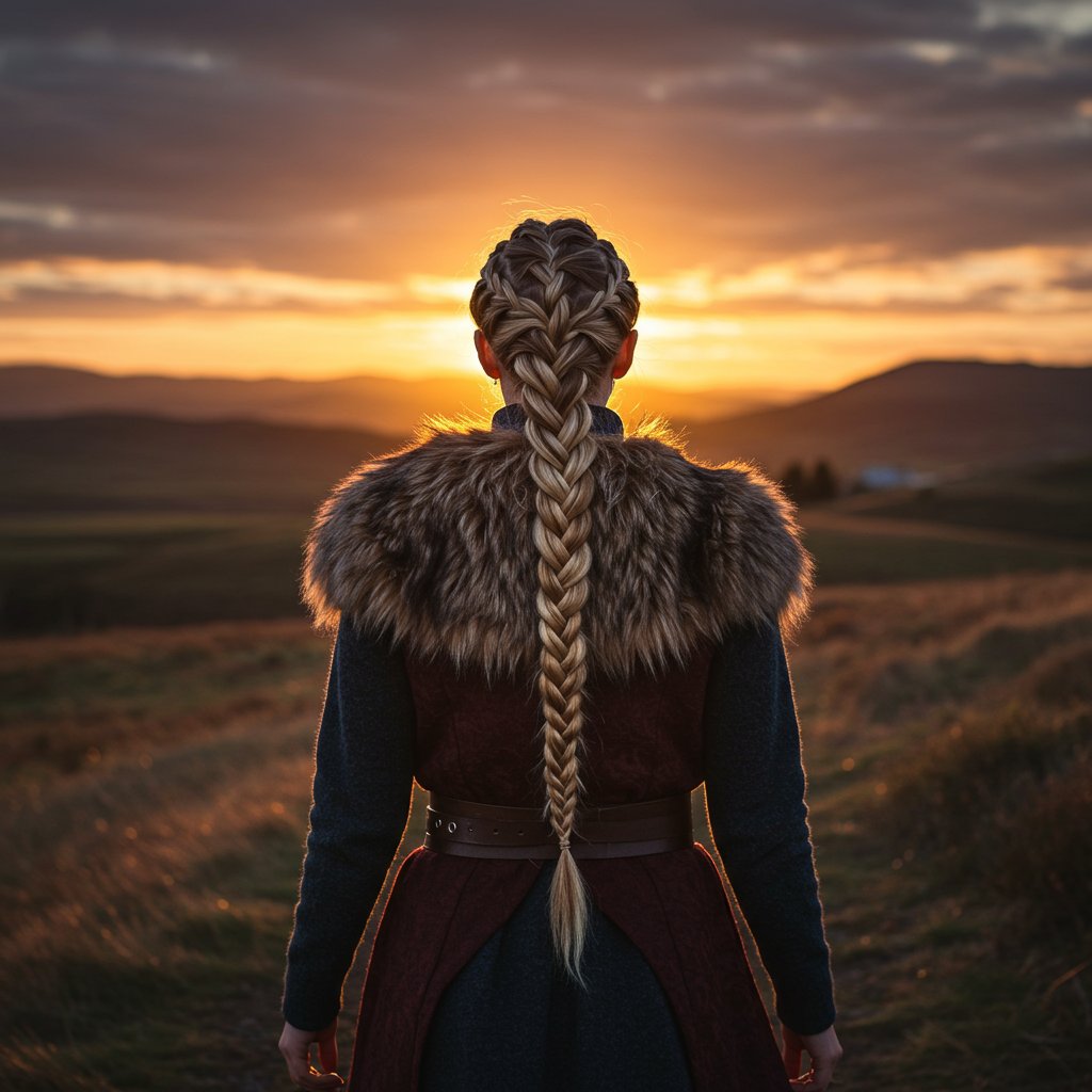 Woman-Walking-Away-With-Stunning-Braid