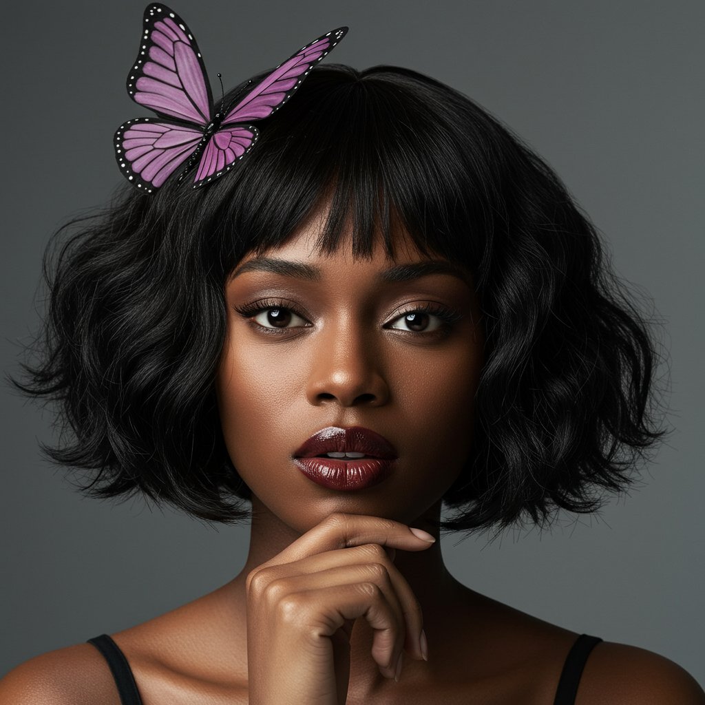 Thoughtful-Woman-With-Butterfly-Haircut