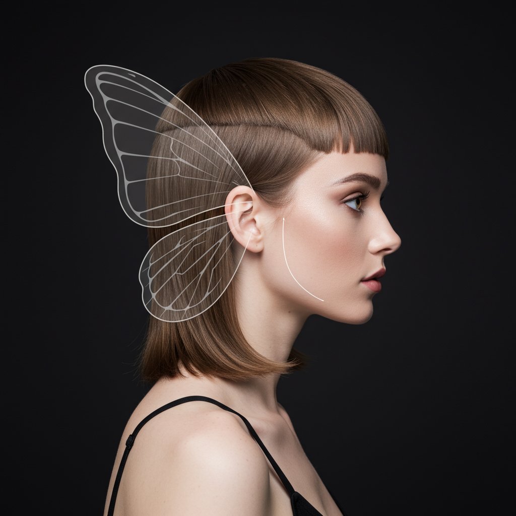 Butterfly Haircut Layer Anatomy Diagram