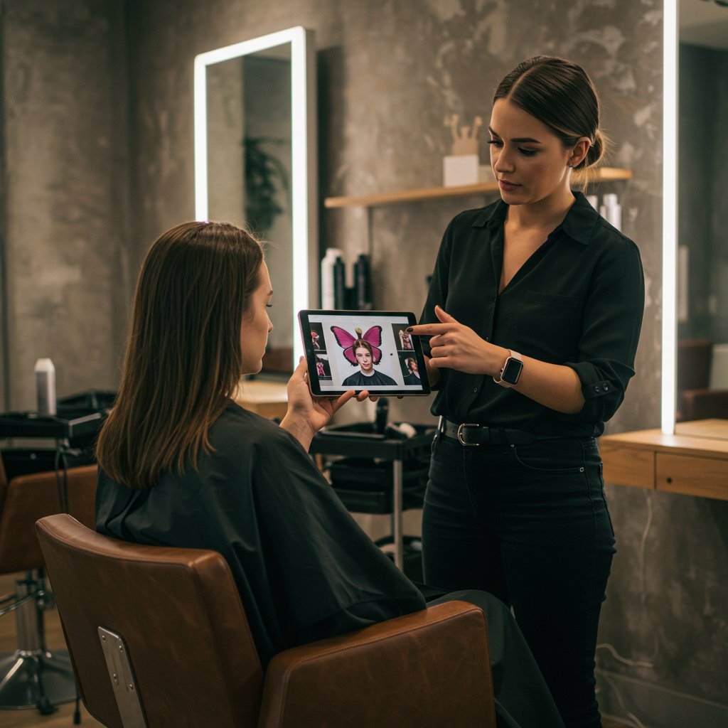 Salon Consultation Butterfly Haircut