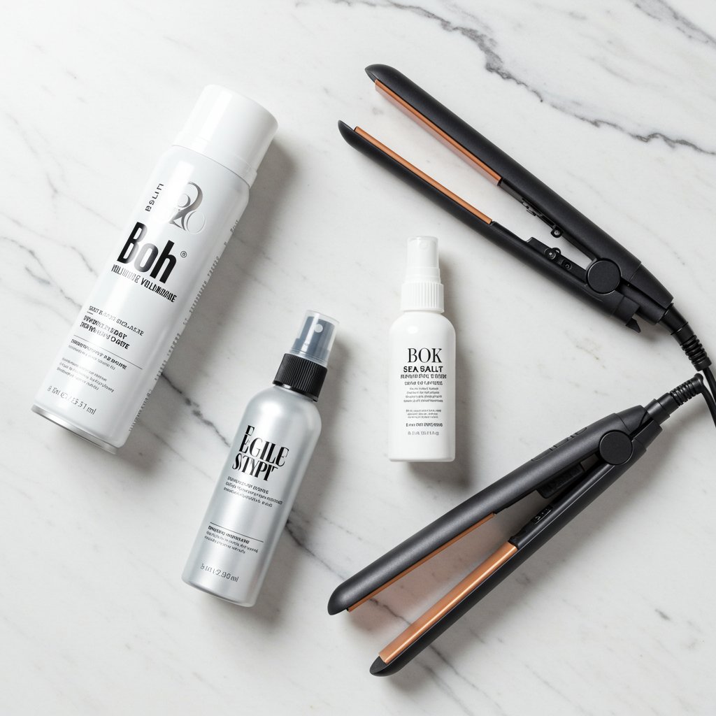 Flat Lay Of Bob Styling Products