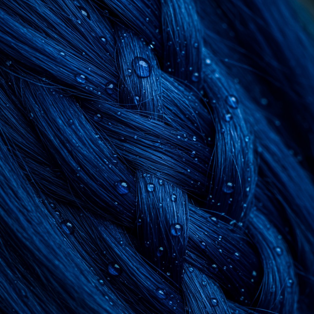 Vibrant Cobalt Blue Hair