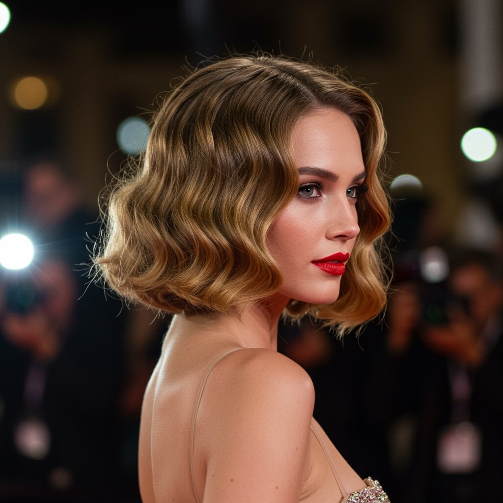 Glamorous Red Carpet Bob Haircut